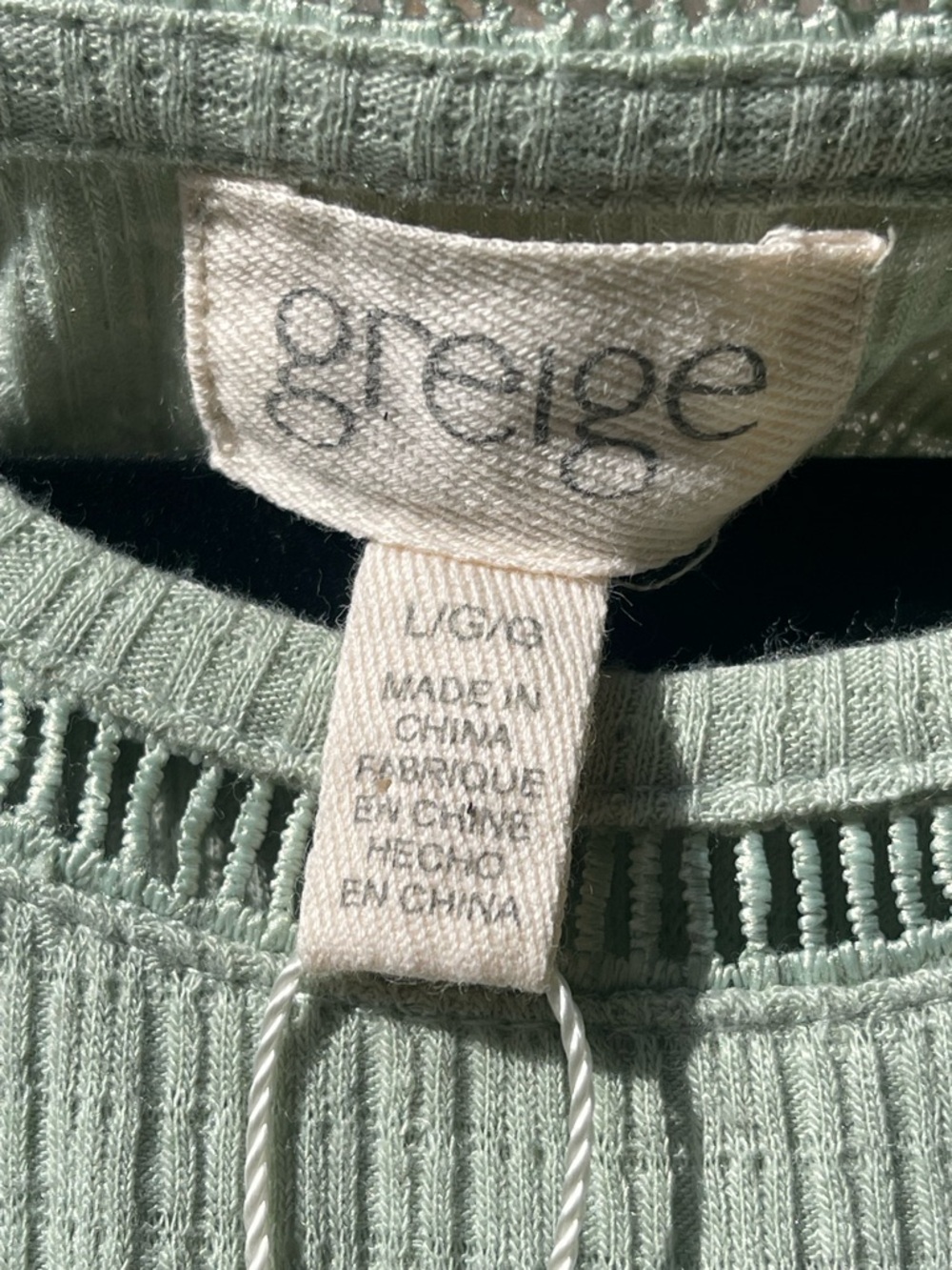 Greige Sz L Sleeveless Sage Tie-Front Midi Dress - Picture 6 of 13
